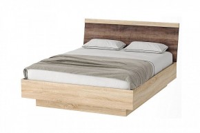 СОНАТА КРС-1600 Кровать с ПМ (дуб сонома/дуб сакраменто) в Нягани - nyagan.mebel24.online | фото
