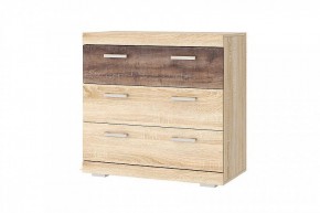 СОНАТА КС-900 Комод 3ящ. (дуб сонома/дуб сакраменто) в Нягани - nyagan.mebel24.online | фото