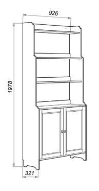 Стеллаж 20 Вествик, массив сосны, цвет белый в Нягани - nyagan.mebel24.online | фото 2