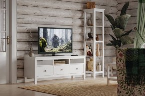 Стеллаж 420 Кантри, массив сосны, цвет белый в Нягани - nyagan.mebel24.online | фото 4