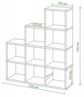 Стеллаж Бартоло СЛД 4 в Нягани - nyagan.mebel24.online | фото 2