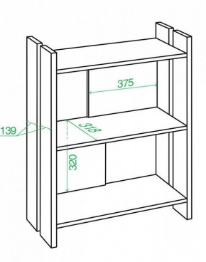 Стеллаж Домино Лайт СТЛ-ОН в Нягани - nyagan.mebel24.online | фото 3