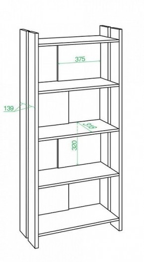 Стеллаж Домино Лайт СТЛ-ОВ в Нягани - nyagan.mebel24.online | фото 3