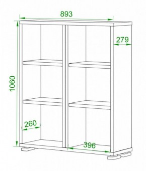 Стеллаж Домино нельсон ПУ-50-1 в Нягани - nyagan.mebel24.online | фото 2