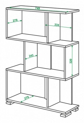 Стеллаж Домино нельсон СЛ-5-3 в Нягани - nyagan.mebel24.online | фото 2