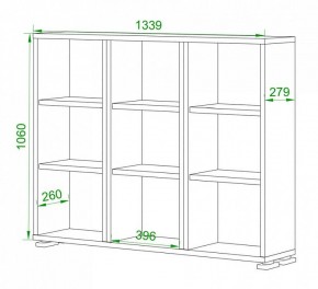 Стеллаж Домино ПУ-60-1 в Нягани - nyagan.mebel24.online | фото 2