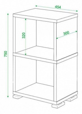 Стеллаж Домино СБ-15/2 в Нягани - nyagan.mebel24.online | фото 2