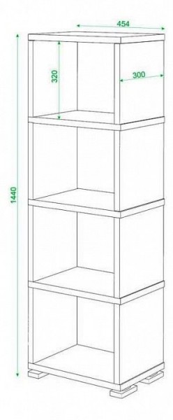 Стеллаж Домино СБ-15/4 в Нягани - nyagan.mebel24.online | фото 3