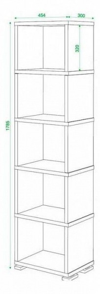 Стеллаж Домино СБ-15/5 в Нягани - nyagan.mebel24.online | фото 3