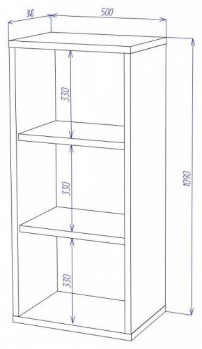 Стеллаж Домино СУ(ш1в1) в Нягани - nyagan.mebel24.online | фото 2