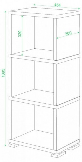 Стеллаж-колонка Домино Лайт СБ-15/3 в Нягани - nyagan.mebel24.online | фото 2