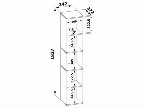 Стеллаж-колонка СТ-9 в Нягани - nyagan.mebel24.online | фото 3