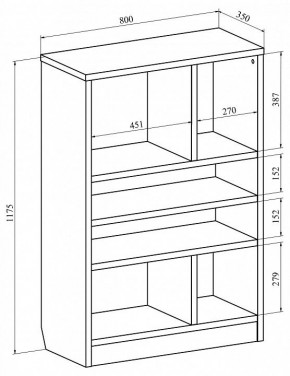 Стеллаж Виктория ВИ-05 в Нягани - nyagan.mebel24.online | фото 3