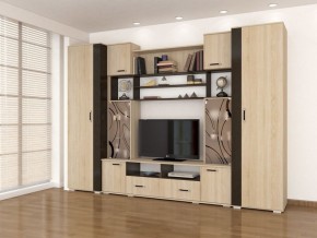 Стенка Оскар-18-1 дуб сонома-венге в Нягани - nyagan.mebel24.online | фото