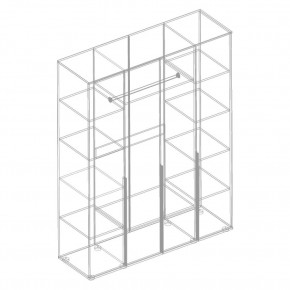 СТИЛ Шкаф 4-ств для одежды в Нягани - nyagan.mebel24.online | фото 2