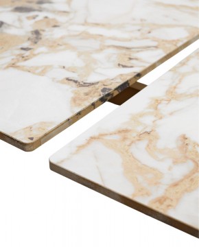 Стол ACERRA NEW 160 GLOSS GRAND JADE SOLID CERAMIC/ каркас цвета шампань, ®DISAUR в Нягани - nyagan.mebel24.online | фото 8