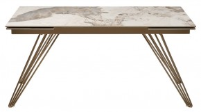 Стол ACERRA NEW 160 GLOSS LUXURY PANDORA SOLID CERAMIC/ каркас цвета шампань, ®DISAUR в Нягани - nyagan.mebel24.online | фото 11