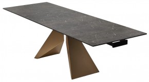 Стол ALES 180 BLACK GRAVE SOLID CERAMIC, керамика / бронзовый, ®DISAUR в Нягани - nyagan.mebel24.online | фото 7