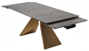 Стол ALES 180 BLACK GRAVE SOLID CERAMIC, керамика / бронзовый, ®DISAUR в Нягани - nyagan.mebel24.online | фото 9