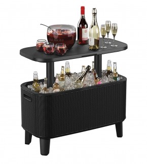 Стол Беви Бар (Bevy Bar Large Cool Bar), графит в Нягани - nyagan.mebel24.online | фото 3