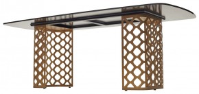 Стол CHIAVARI 220 KL-188 Контрастный мрамор матовый, итальянская керамика / Шампань, ®DISAUR в Нягани - nyagan.mebel24.online | фото 5