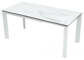 Стол CORNER 120 MATTE STATUARIO Белый мрамор матовый керамика, стекло/ белый каркас, ®DISAUR в Нягани - nyagan.mebel24.online | фото 3