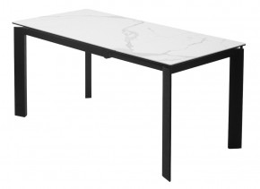Стол CORNER 120 MATTE STATUARIO Белый мрамор матовый керамика, стекло/ черный каркас, ®DISAUR в Нягани - nyagan.mebel24.online | фото 5
