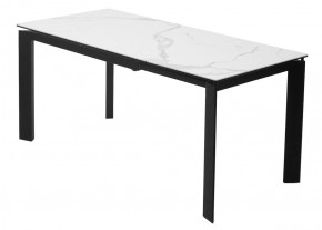 Стол CORNER 120 MATTE STATUARIO Белый мрамор матовый керамика, стекло/ черный каркас, ®DISAUR в Нягани - nyagan.mebel24.online | фото 6