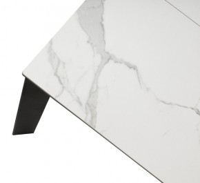 Стол CORNER 120 MATTE STATUARIO Белый мрамор матовый керамика, стекло/ черный каркас, ®DISAUR в Нягани - nyagan.mebel24.online | фото 8