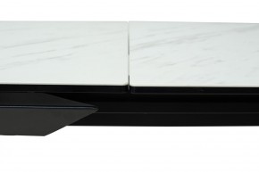 Стол CREMONA 160 KL-99 Белый мрамор матовый, итальянская керамика / черный каркас, ®DISAUR в Нягани - nyagan.mebel24.online | фото 4
