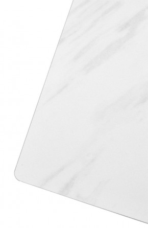 Стол FONDI 180 MARBLES KL-99 Белый мрамор матовый, итальянская керамика/ черный каркас, ®DISAUR в Нягани - nyagan.mebel24.online | фото 6