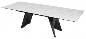 Стол IVAR 200 MARBLES KL-99 Белый мрамор, итальянская керамика, ®DISAUR в Нягани - nyagan.mebel24.online | фото 1