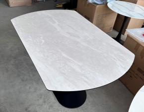 Стол KAI 140 TL-109 поворотная система раскладки, испанская керамика / Темно-серый / Черный, ®DISAUR в Нягани - nyagan.mebel24.online | фото 7