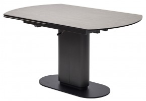 Стол KAI 140 TL-110 поворотная система раскладки, испанская керамика / Темно-серый / Черный, ®DISAUR в Нягани - nyagan.mebel24.online | фото 1