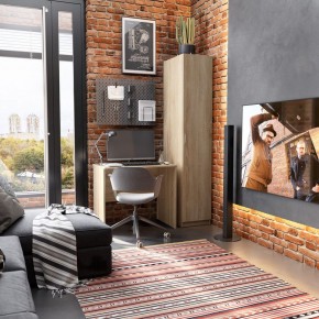 Стол КАСТОР письменный 80х50, цвет Дуб Сонома в Нягани - nyagan.mebel24.online | фото 3