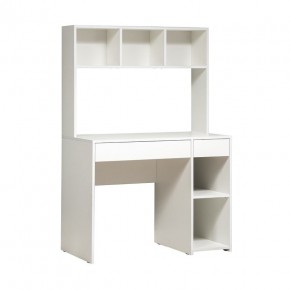 Стол компьютерный 12.77 F Комфорт (Белый РЕ шагрень) в Нягани - nyagan.mebel24.online | фото 1
