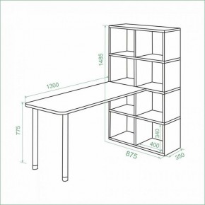 Стол компьютерный Bartolo в Нягани - nyagan.mebel24.online | фото 2