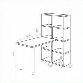 Стол компьютерный Bartolo в Нягани - nyagan.mebel24.online | фото 2