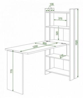 Стол компьютерный Домино Lite СТЛ-ОВ+С120Прям без тумбы в Нягани - nyagan.mebel24.online | фото 2