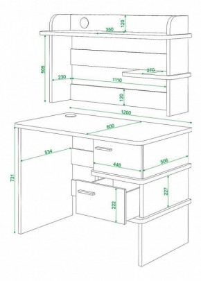 Стол компьютерный Домино нельсон СД-15 в Нягани - nyagan.mebel24.online | фото 3