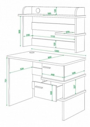 Стол компьютерный Домино нельсон СД-15 в Нягани - nyagan.mebel24.online | фото 3