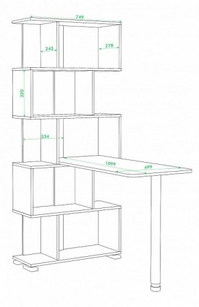 Стол компьютерный Домино нельсон СЛ-5СТ в Нягани - nyagan.mebel24.online | фото 2