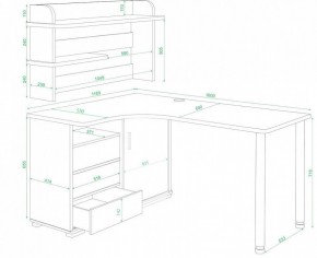 Стол компьютерный Домино нельсон СР-145М в Нягани - nyagan.mebel24.online | фото 2