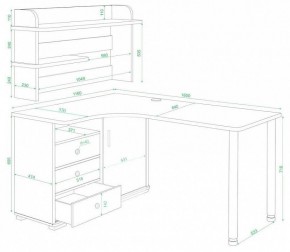 Стол компьютерный Домино нельсон СР-165М в Нягани - nyagan.mebel24.online | фото 2