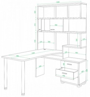 Стол компьютерный Домино нельсон СР-420/130 в Нягани - nyagan.mebel24.online | фото 2