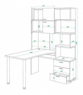 Стол компьютерный Домино нельсон СР-500М140 в Нягани - nyagan.mebel24.online | фото 3