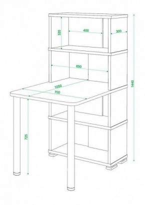 Стол компьютерный Домино СБ-10М4 в Нягани - nyagan.mebel24.online | фото 3