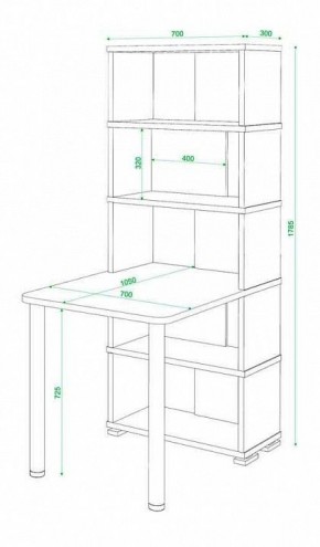 Стол компьютерный Домино СБ-10М5 в Нягани - nyagan.mebel24.online | фото 4