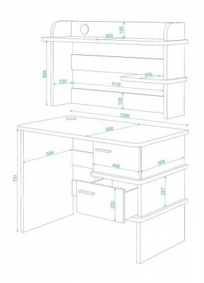 Стол компьютерный Домино СД-15 в Нягани - nyagan.mebel24.online | фото 2