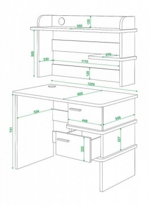 Стол компьютерный Домино СД-15 в Нягани - nyagan.mebel24.online | фото 4